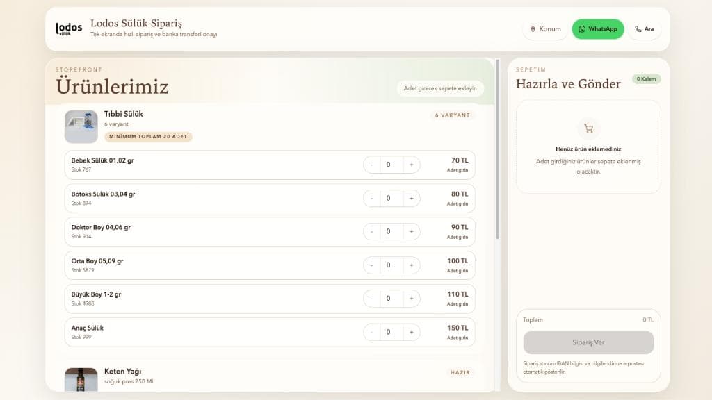 Hızlı Online Sipariş
